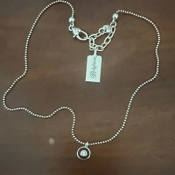 Brighton Silver Beaded Necklace with Charm - Picture 1 of 3
